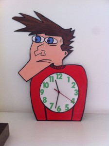 Stripklok eigenlijk gemaakt voor mijn kleinzoon die leert nu klok kijken maar iedereen vond ze zo leuk  dus...